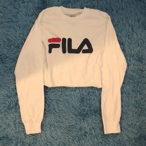 Cropped FILA Long Sleeve T-shirt